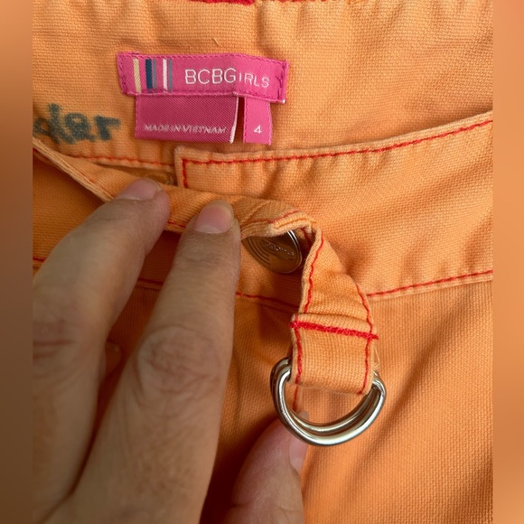 Orange colored pants by BCBG girls size 4 - Picture 2 of 6